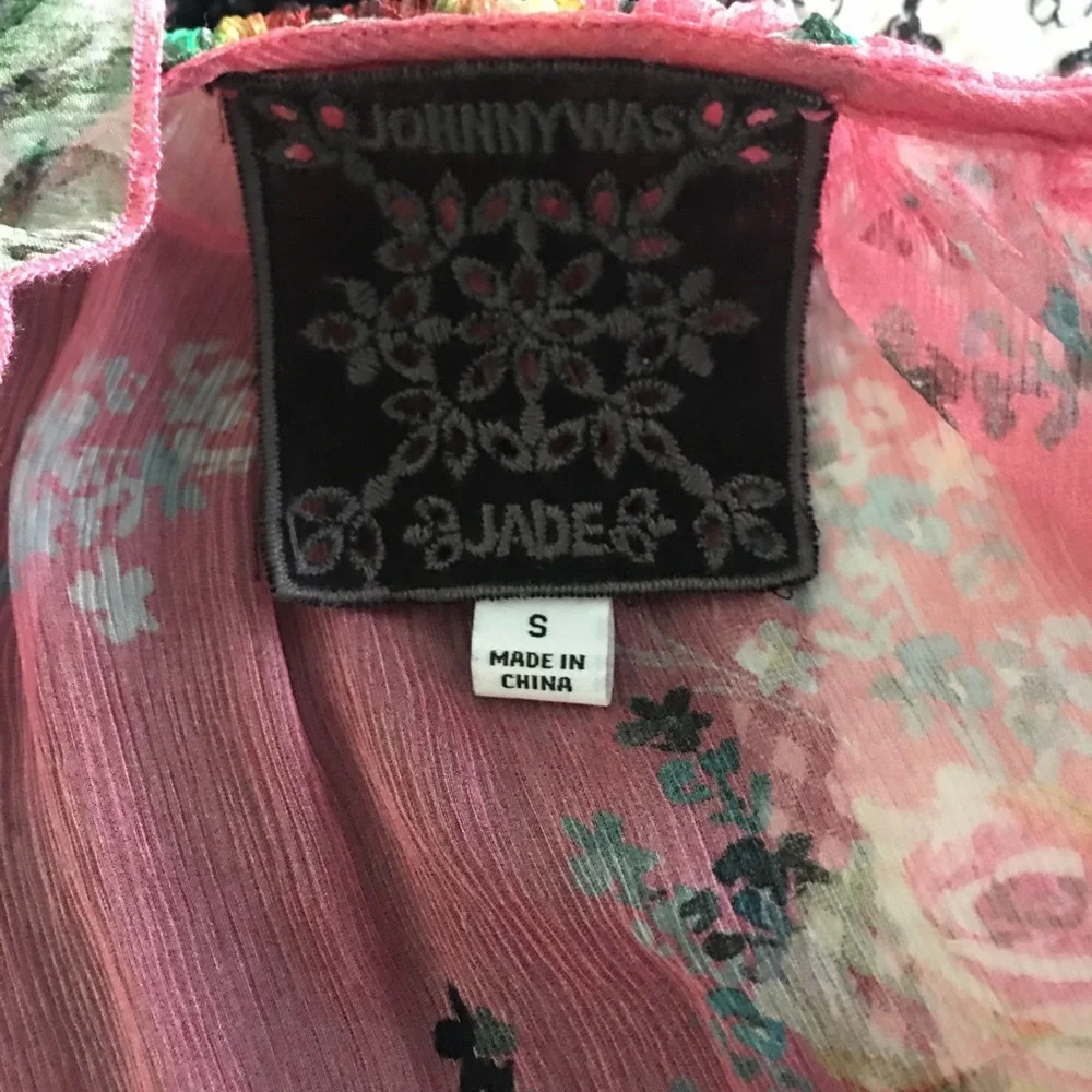Johnny Was Adore Silk Mini Dress NWOT SIZE S - Picture 5 of 14